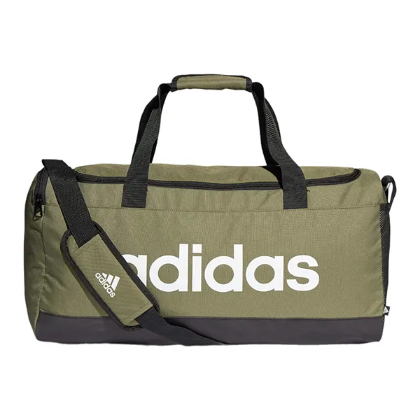 Túi Đựng Đồ Adidas Essentials Logo Duffel Medium H35657 Màu Xanh Lá - Túi xách - Vua Hàng Hiệu
