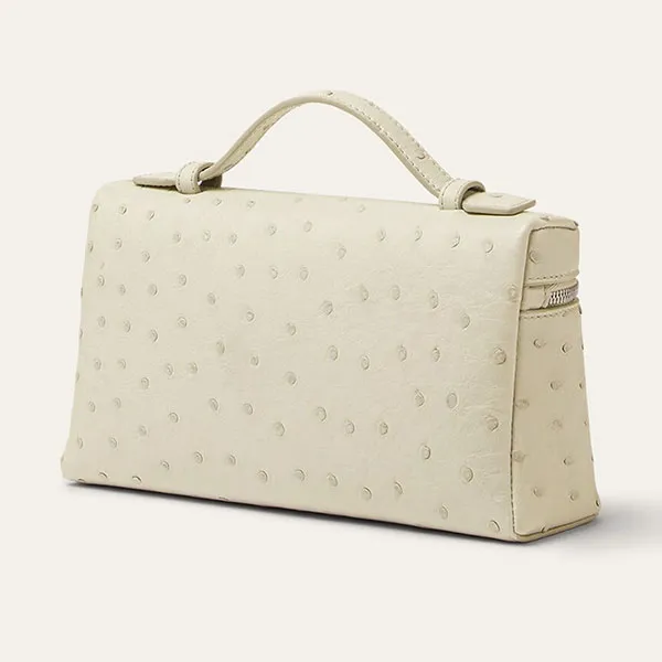 Túi Đựng Đồ Nữ Loro Piana Extra Pocket L19 FAN4199 Màu Trắng - Túi xách - Vua Hàng Hiệu