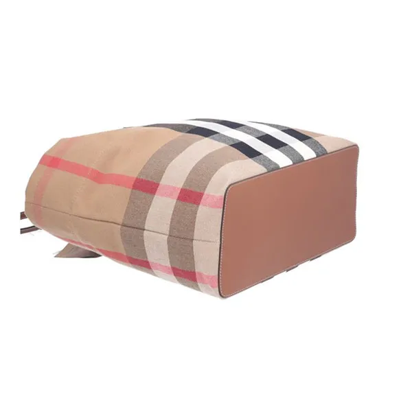 Túi Tote Nữ Burberry London Canvas Tote Bag Taupe Brown Màu Nâu - Túi xách - Vua Hàng Hiệu
