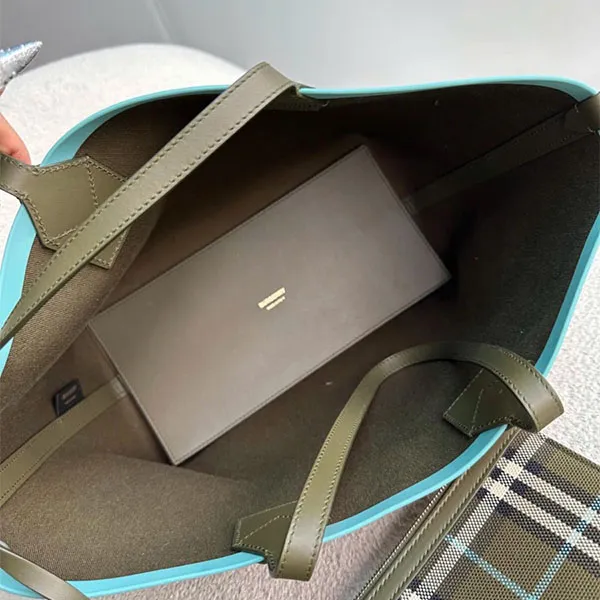 Túi Tote Nữ Burberry Small London Olive Green Màu Xanh Olive - Túi xách - Vua Hàng Hiệu