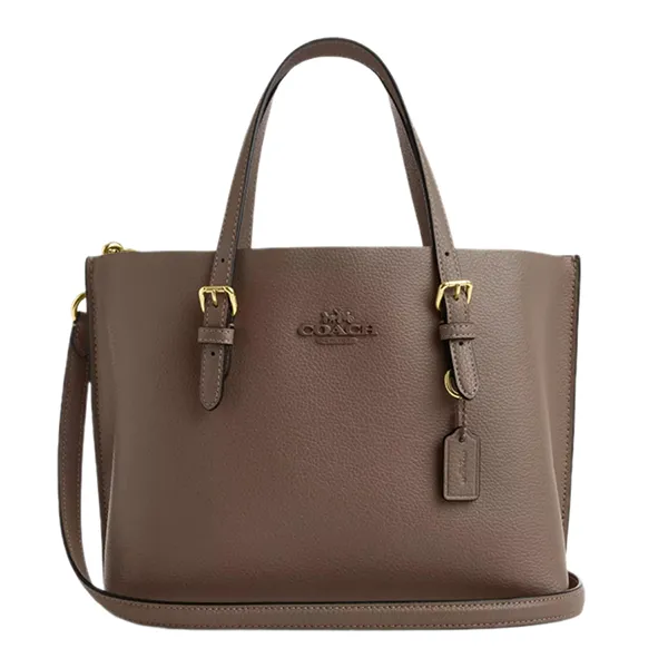 Túi Tote Nữ Coach Mollie 25 Tote Bag CV966 Màu Nâu - Túi xách - Vua Hàng Hiệu