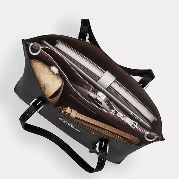 Túi Tote Nữ Coach Mollie 25 Tote Bag CV966 Màu Nâu - Túi xách - Vua Hàng Hiệu