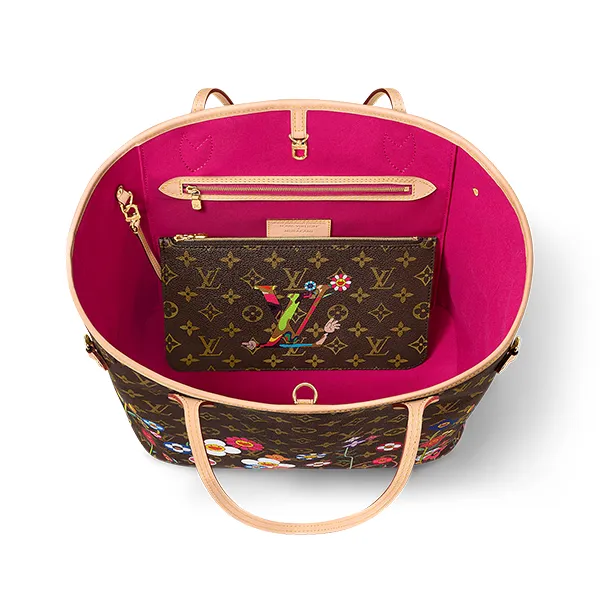 Túi Tote Nữ Louis Vuitton LV x TM Neverfull Monogram Tote Bag M13271 Màu Nâu (Kèm Túi Nhỏ) - Túi xách - Vua Hàng Hiệu