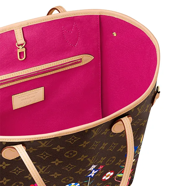 Túi Tote Nữ Louis Vuitton Neverfull MM LV X TM M13271 Màu Nâu Họa Tiết - Túi xách - Vua Hàng Hiệu