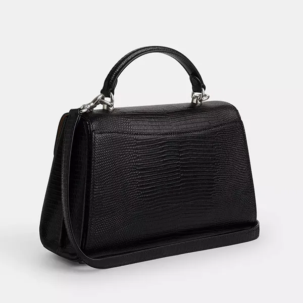Túi Xách Nữ Coach Eliza Top Handle Bag CW013 Silver/ Black Màu Đen