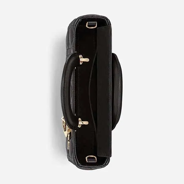 Túi Xách Tay Nữ Dior Lady D-Joy Bag M0613ONGE_M900 Màu Đen - Túi xách - Vua Hàng Hiệu