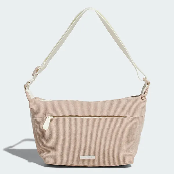 Túi Xách Tay Nữ Adidas Golf Pouch Corduroy Look IS6273 Màu Be