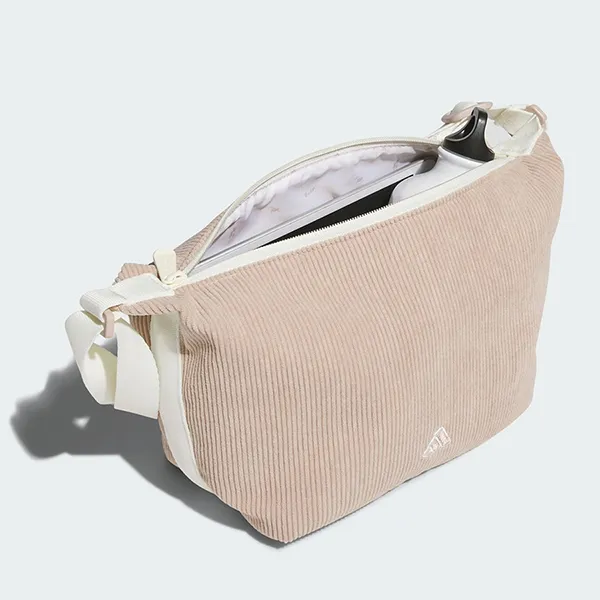 Túi Xách Tay Nữ Adidas Golf Pouch Corduroy Look IS6273 Màu Be