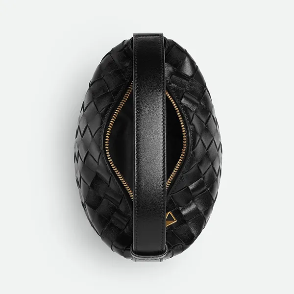Túi Xách Tay Nữ Bottega Veneta Candy Wallace Black Handbag Màu Đen
