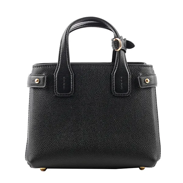 Túi Xách Tay Nữ Burberry Check Baby Banner Bag 80670501 Màu Đen