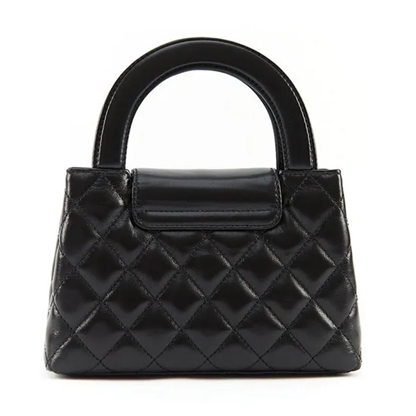 Túi Đeo Chéo Nữ Chanel Kelly Mini Shopping Bag Mini 23K Shiny Aged Calfskin Black Màu Đen - Túi xách - Vua Hàng Hiệu