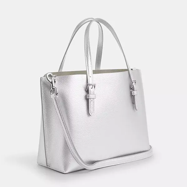 Túi Xách Tay Nữ Coach Mollie Tote Bag 25 CX253 Màu Bạc - Túi xách - Vua Hàng Hiệu