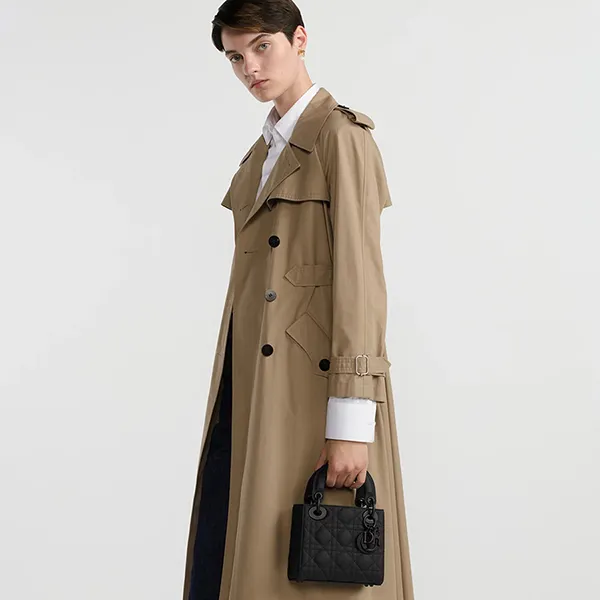 Túi Xách Tay Nữ Dior Mini Lady Dior Bag M0505SLOI_M989 Màu Đen - Túi xách - Vua Hàng Hiệu