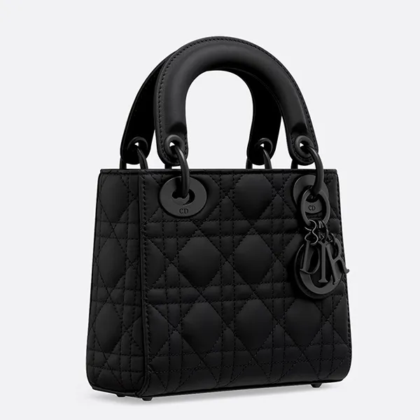 Túi Xách Tay Nữ Dior Mini Lady Dior Bag M0505SLOI_M989 Màu Đen - Túi xách - Vua Hàng Hiệu
