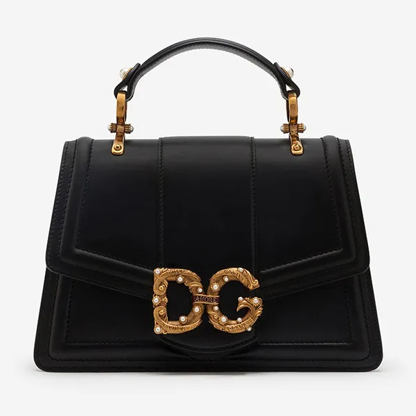Túi Xách \Tay Nữ Dolce & Gabbana DG Amore Bag In Calfskin Màu Đen - Túi xách - Vua Hàng Hiệu