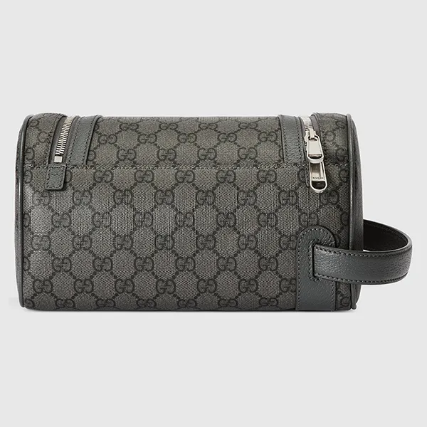 Túi Xách Tay Nữ Gucci GG Porta Necessaire Ophidia Màu Xám - Túi xách - Vua Hàng Hiệu