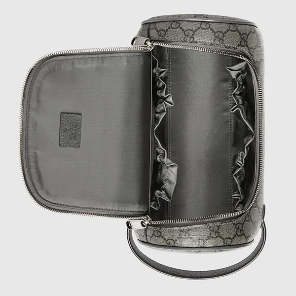 Túi Xách Tay Nữ Gucci GG Porta Necessaire Ophidia Màu Xám - Túi xách - Vua Hàng Hiệu