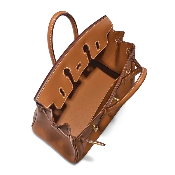 Túi Xách Tay Nữ Hermès Birkin 25 Swift Gold Màu Nâu Bò