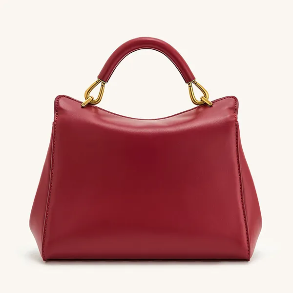 Túi Xách Tay Nữ JW Pei Lucia Classic Top Handbag Claret Màu Đỏ