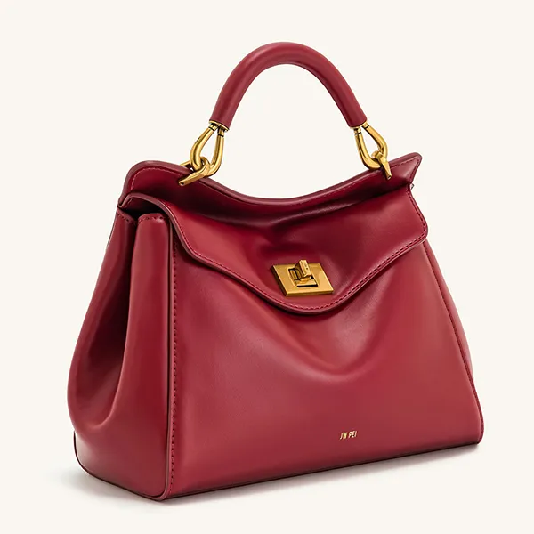 Túi Xách Tay Nữ JW Pei Lucia Classic Top Handbag Claret Màu Đỏ