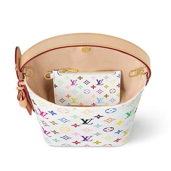 Túi Xách Tay Nữ Louis Vuitton All In BB LV X TM M13089 Màu Trắng Họa Tiết - Túi xách - Vua Hàng Hiệu