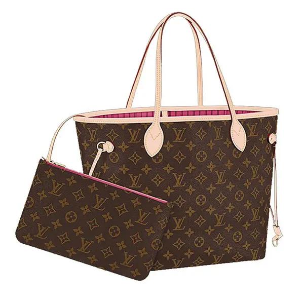 Túi Xách Tay Nữ Louis Vuitton LV Neverfull Mm Peony M41178 Handle Bag Màu Nâu - Túi xách - Vua Hàng Hiệu