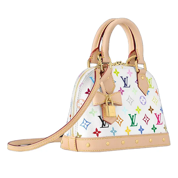 Túi Xách Tay Nữ Louis Vuitton LV x TM Alma BB Handle Bag M13078 Màu Trắng