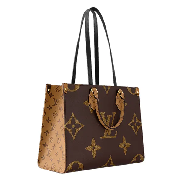 Túi Xách Tay Nữ Louis Vuitton Onthego MM Handle Bag Màu Nâu Be - Túi xách - Vua Hàng Hiệu