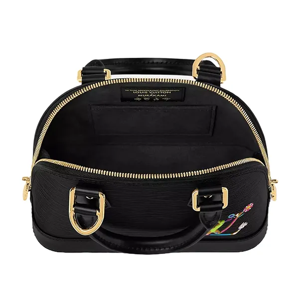 Túi Xách Tay Nữ Louis Vuitton x Takashi Murakami Alma BB Black Handbag Màu Đen - Túi xách - Vua Hàng Hiệu
