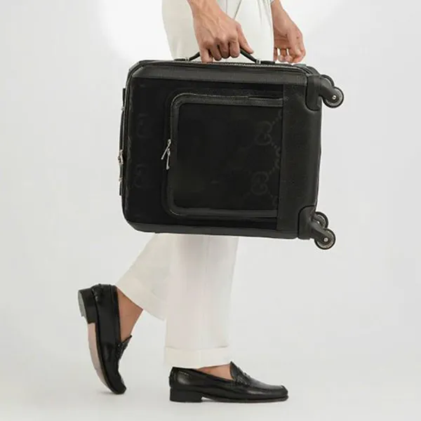Vali Gucci GG Pattern Small Cabin Trolley TTA5242 Màu Đen Size 45 - Túi xách - Vua Hàng Hiệu