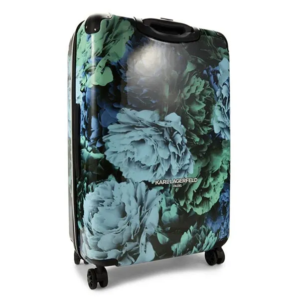Vali Karl Lagerfeld Paris Carribean Floral Hardside Spinner Suitcase Màu Xanh Đen