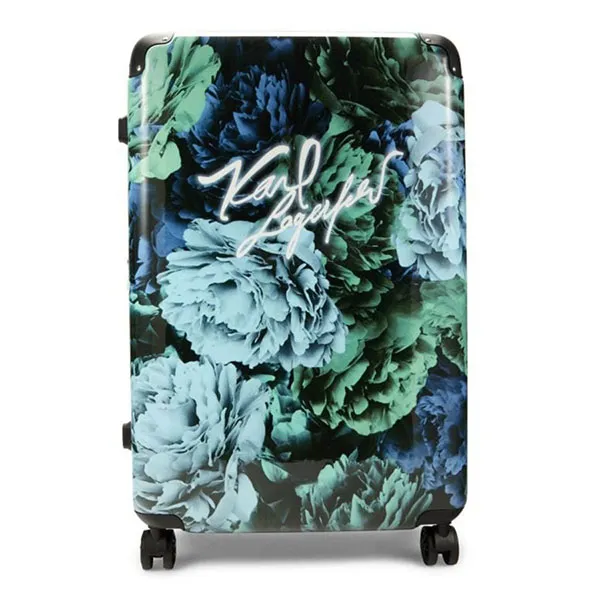 Vali Karl Lagerfeld Paris Carribean Floral Hardside Spinner Suitcase Màu Xanh Đen