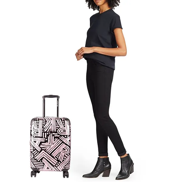 Vali Nữ Karl Lagerfeld Paris Paint Spinner Suitcase Màu Hồng Họa Tiết Size 20 Inch