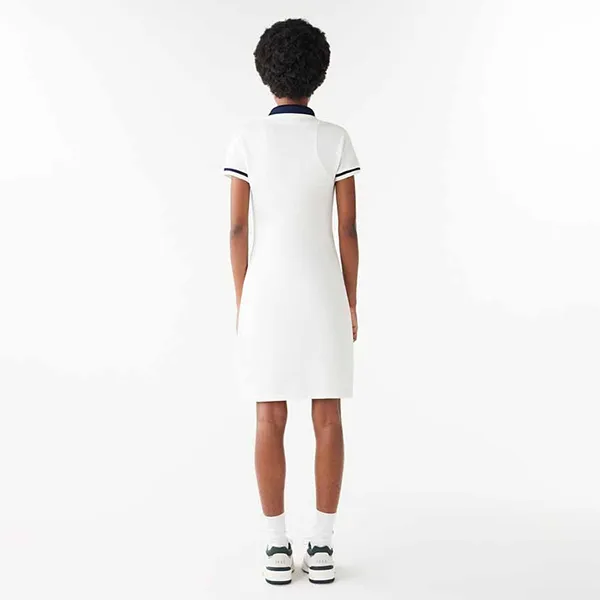 Váy Polo Nữ Lacoste Wide Rib Knit Collar Dress EF7284 10 EV0 Màu Trắng Size 38 (Form Ấu) - Thời trang - Vua Hàng Hiệu
