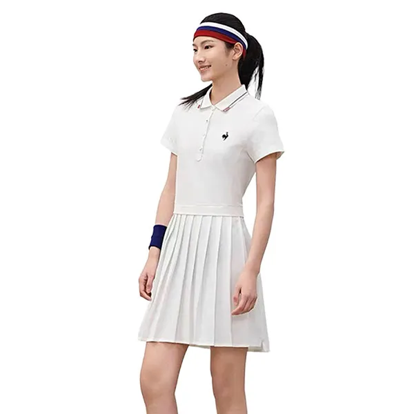 Váy Tennis/Pickleball Nữ Le Coq Sportif Slim Wool Dress Màu Trắng