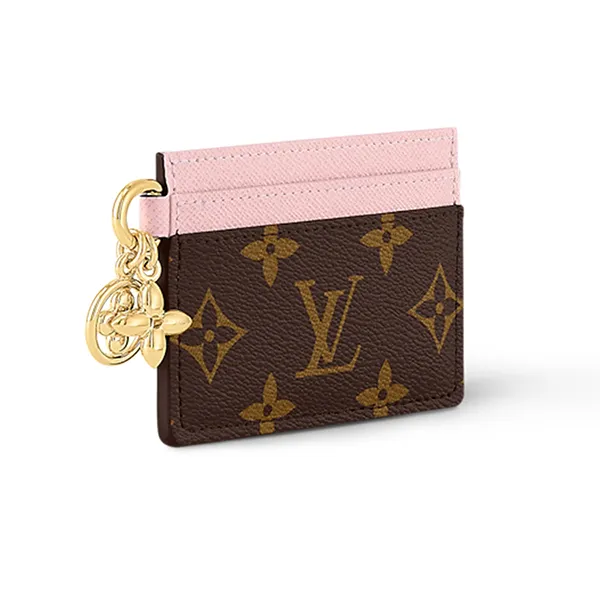 Ví Đựng Thẻ Louis Vuitton LV Charms M82739 Màu Hồng Nâu - Túi xách - Vua Hàng Hiệu