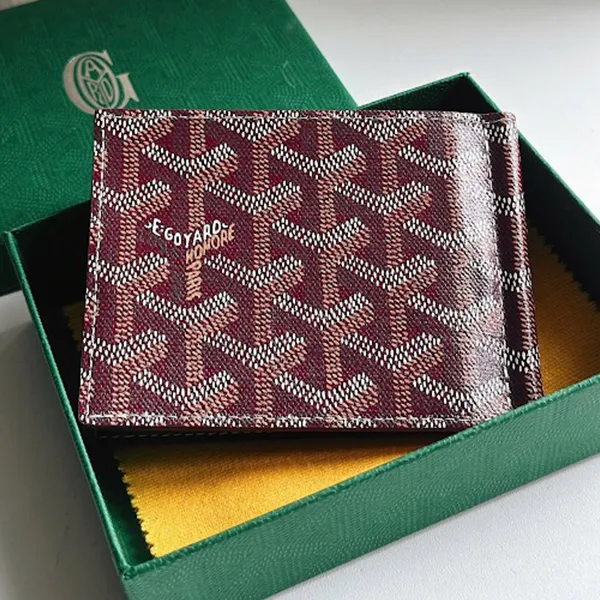 Ví Goyard Santomas Wallet Màu Đỏ Mận - Túi xách - Vua Hàng Hiệu