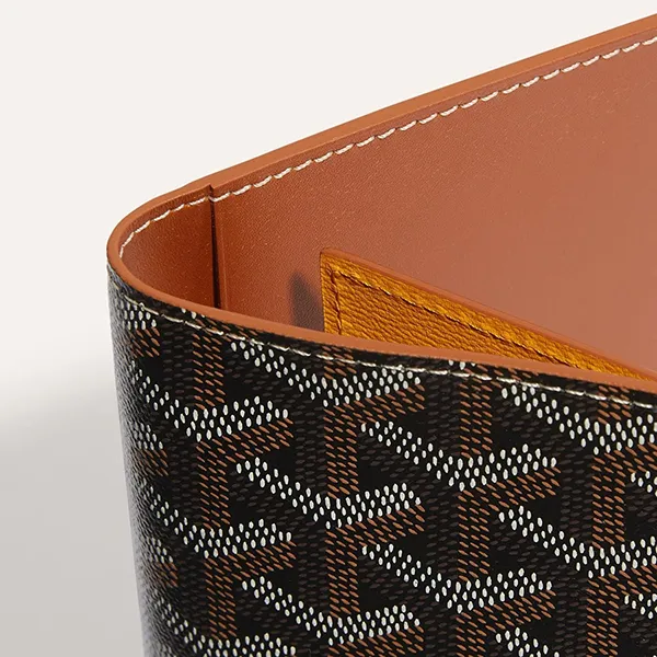 Ví Hộ Chiếu Goyard Grenelle Passport Cover Màu Đen Cam - Túi xách - Vua Hàng Hiệu
