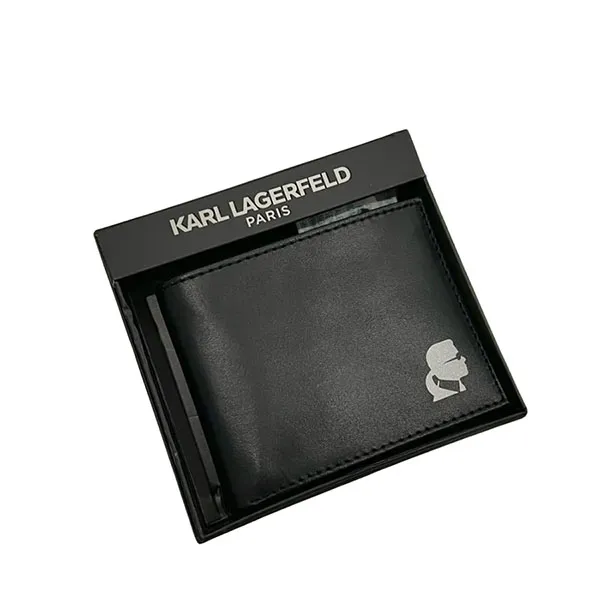 Ví Nam Karl Lagerfeld Black LA4W0031 Màu Đen