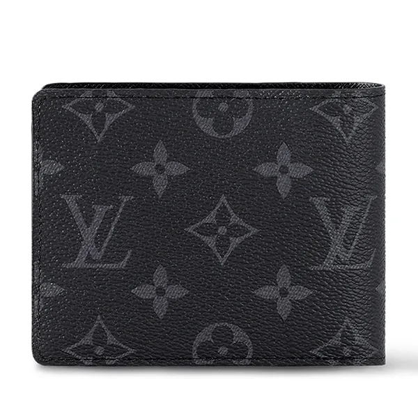 Ví Nam Louis Vuitton LV Multiple Wallet M61695 Màu Xám Đen - Túi xách - Vua Hàng Hiệu