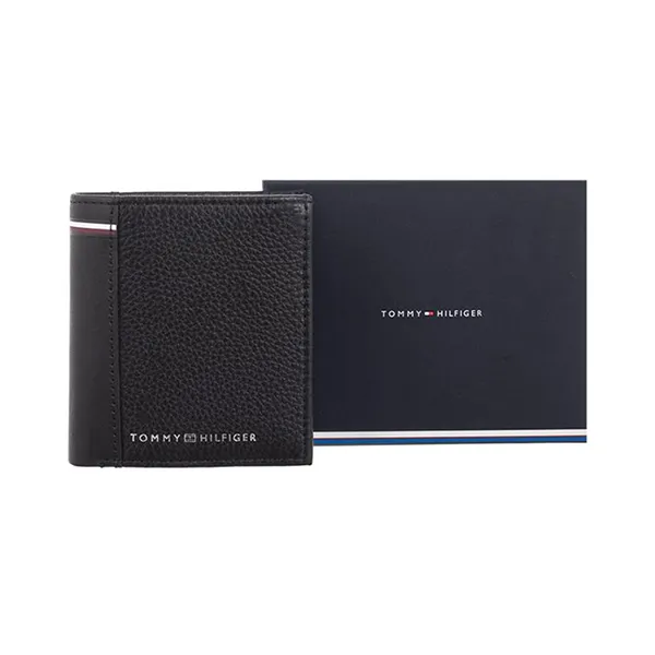 Ví Nam Tommy Hilfiger Wallet AM0AM12518_NEBDS Màu Đen - Túi xách - Vua Hàng Hiệu