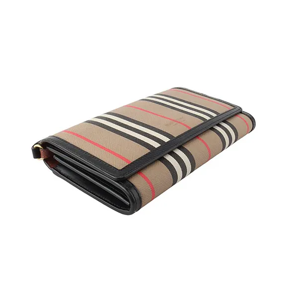 Túi Đeo Chéo Nữ Burberry Striped Archive Icon Crossbody Bag 80260041 Màu Nâu
