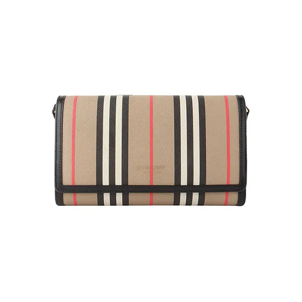 Túi Đeo Chéo Nữ Burberry Striped Archive Icon Crossbody Bag 80260041 Màu Nâu