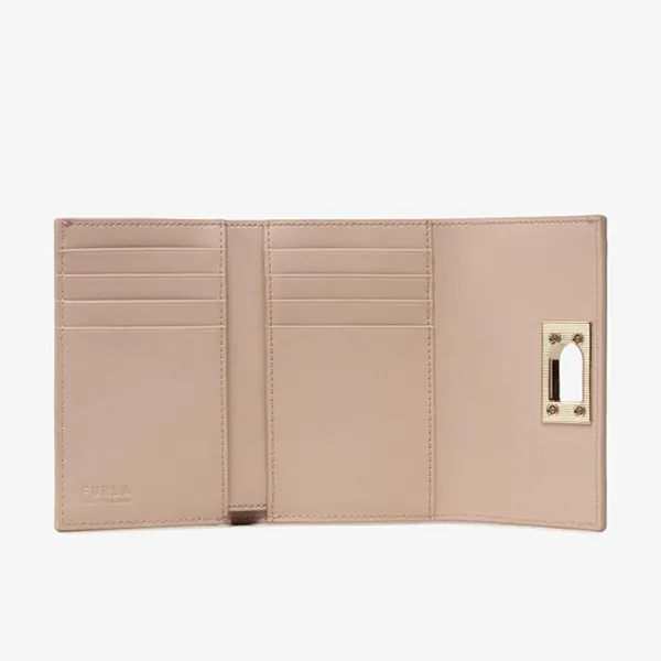 Ví Nữ Furla 1927 M Compact Wallet Ballerina Màu Hồng Nhạt