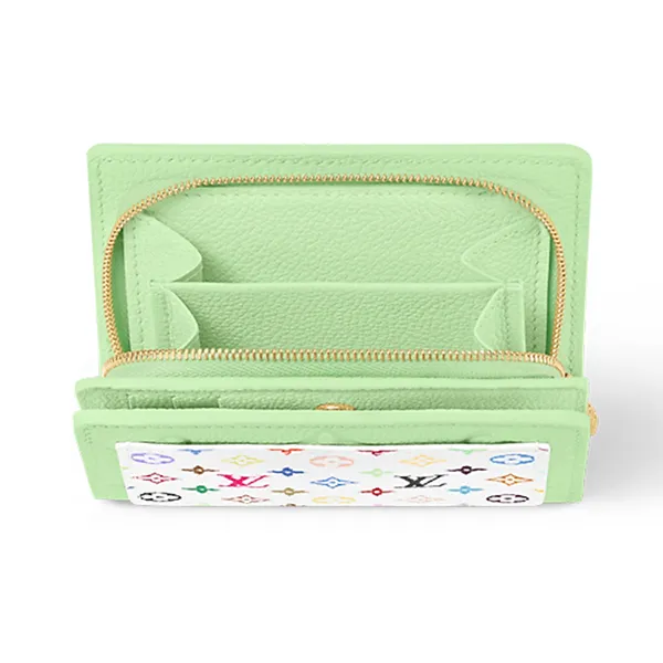Ví Nữ Louis Vuitton LV × TM Portefeuille Claire M13619 Màu Xanh Trắng - Túi xách - Vua Hàng Hiệu