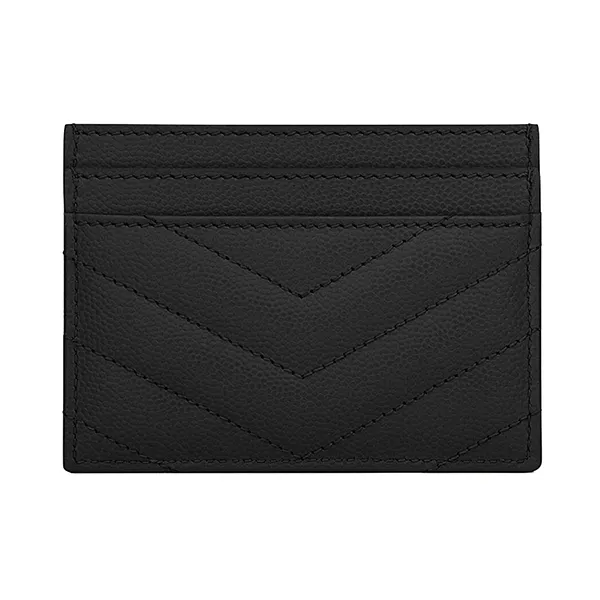 Ví Nữ Yves Saint Laurent YSL Cassandre Matelassé Card Case In Grain De Poudre Leather Màu Đen - Túi xách - Vua Hàng Hiệu