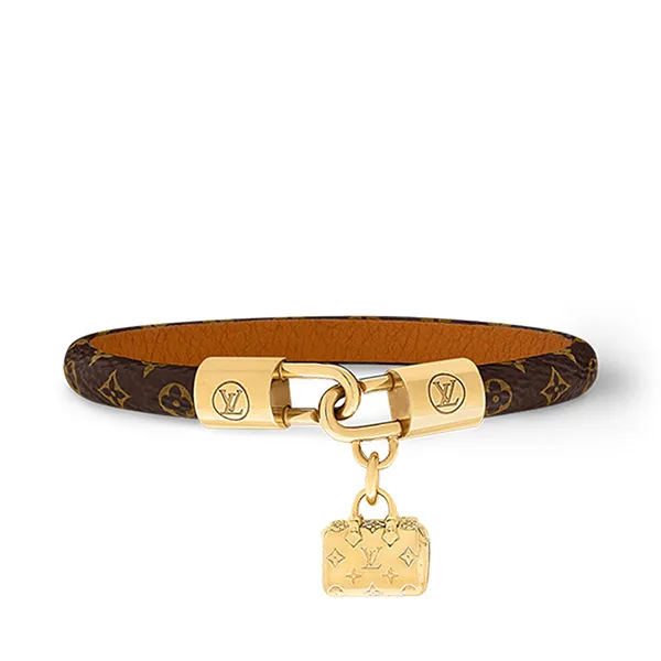 Vòng Đeo Tay Nữ Louis Vuitton LV Speedy M4142F Màu Nâu Đen Size 17