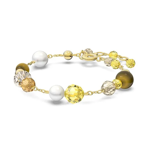Vòng Đeo Tay Nữ Swarovski Somnia Bracelet Multicolored, Gold-Tone Plated 5618298 Màu Vàng