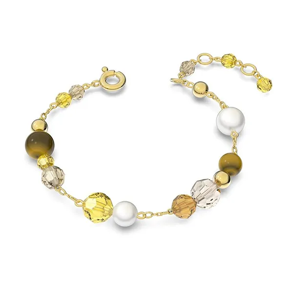 Vòng Đeo Tay Nữ Swarovski Somnia Bracelet Multicolored, Gold-Tone Plated 5618298 Màu Vàng