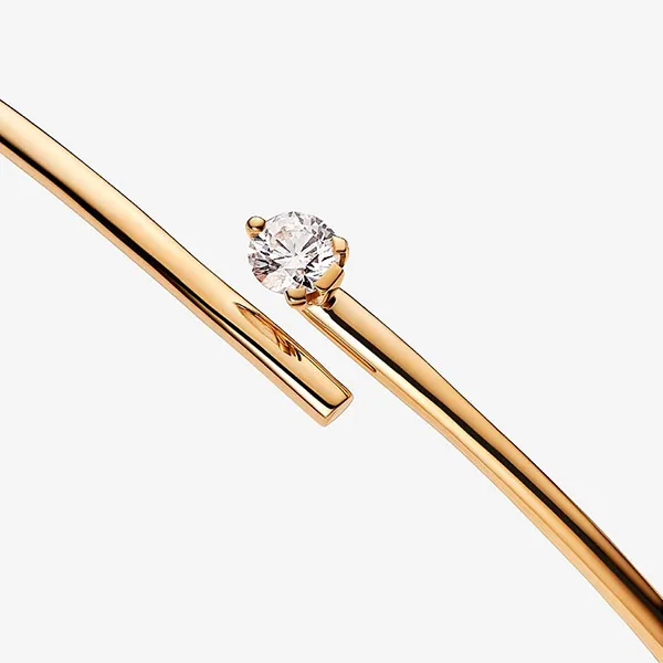 Vòng Đeo Tay Nữ Pandora Nova Lab-Grown Diamond Open Bangle 0.25 ct Màu Vàng - Trang sức - Vua Hàng Hiệu
